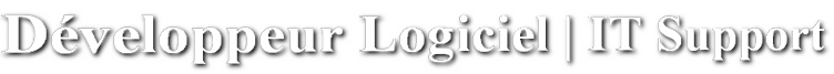 Développeur Logiciel | IT Support